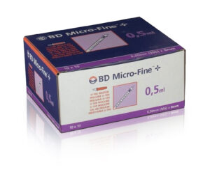 BD Micro-Fine+ 0.5 ml U-100 - 100 pcs